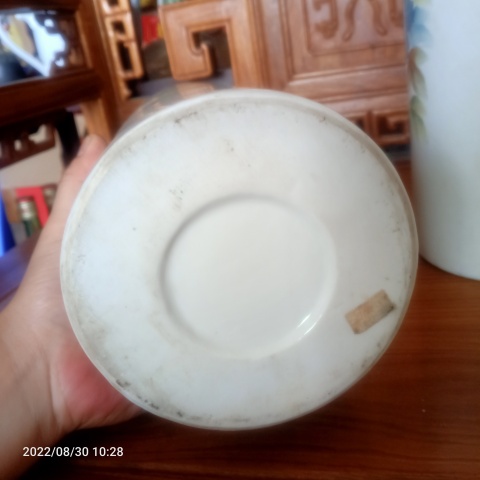 古玩陶瓷帽桶一對(duì)拍賣，當(dāng)前價(jià)格500元