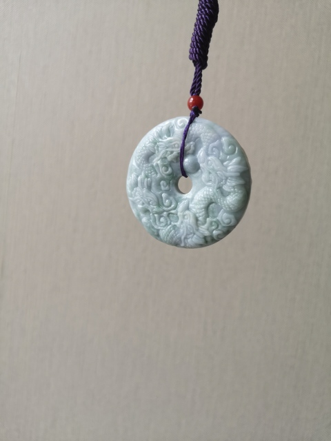 古玩玉器翡翠龍璧拍賣，當前價格680元