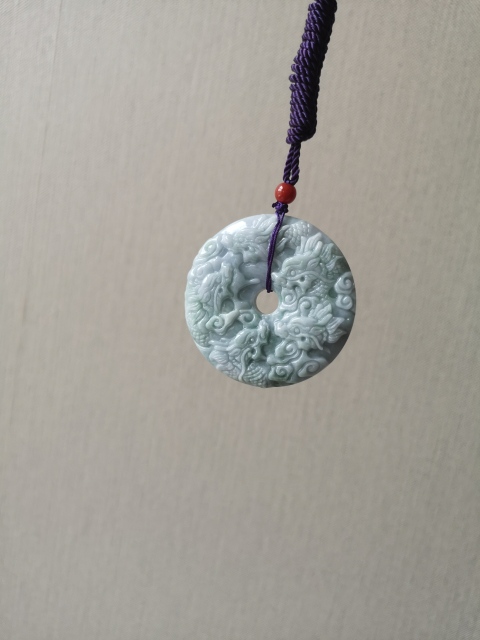 古玩玉器翡翠龍璧拍賣，當前價格680元