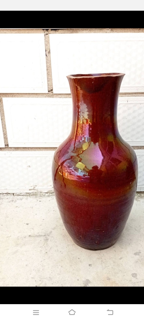 古玩陶瓷清同治鈞紅釉羅漢瓶拍賣,當前價格2600元