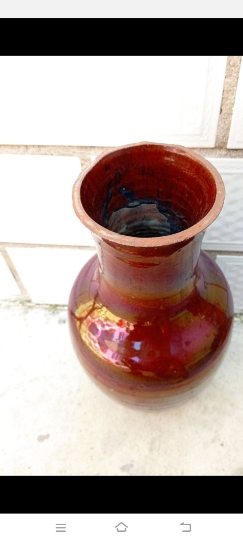 古玩陶瓷清同治鈞紅釉羅漢瓶拍賣,當前價格2600元