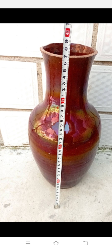 古玩陶瓷清同治鈞紅釉羅漢瓶拍賣,當前價格2600元