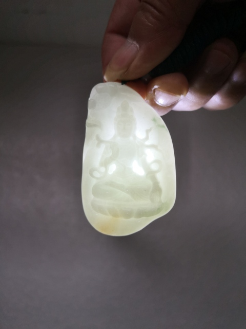 古玩玉器觀音墜拍賣,當前價格450元