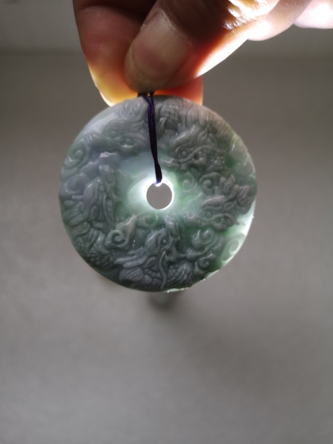 古玩玉器翡翠龍璧拍賣，當前價格680元