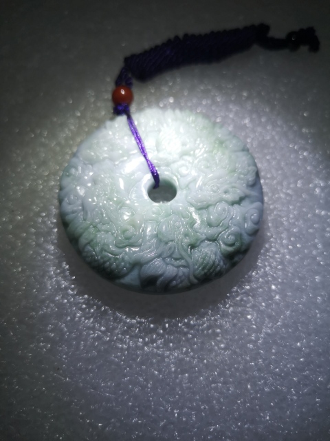 古玩玉器翡翠龍璧拍賣，當前價格680元