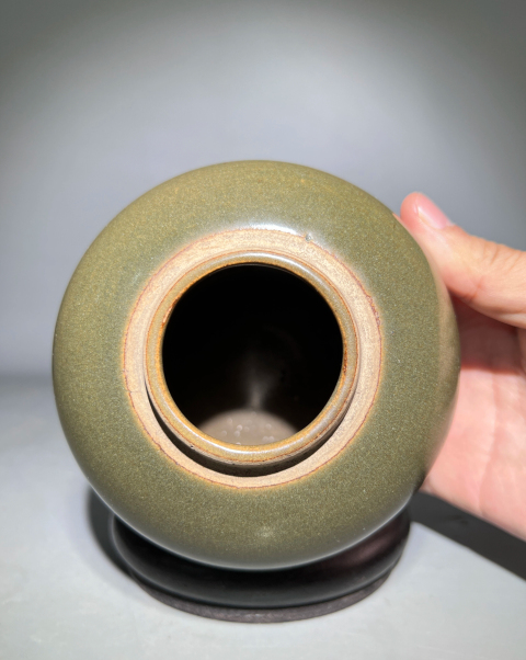 古玩陶瓷極美收藏級茶葉末釉罐拍賣,當前價格2888元