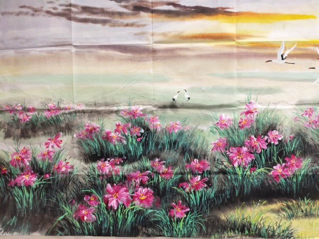 古玩字畫(huà)國(guó)家一級(jí)美術(shù)師 孫敏《鶴舞天地寬》拍賣(mài)，當(dāng)前價(jià)格999元