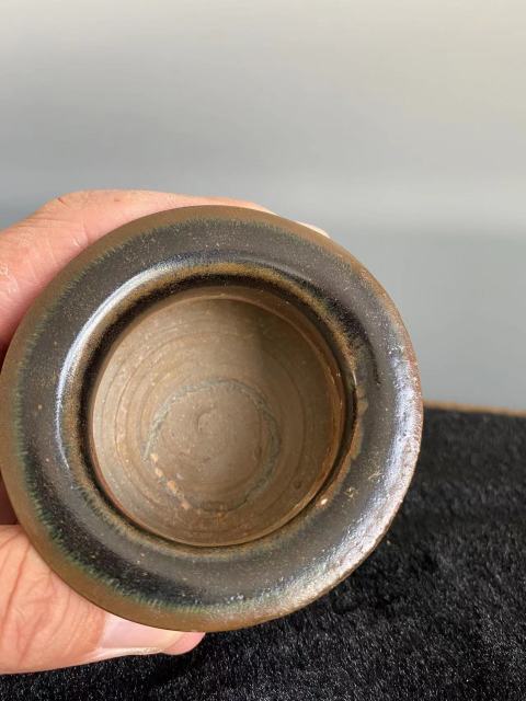 古玩陶瓷南宋贛州窯褐釉三足鬲式爐拍賣,當前價格6666元