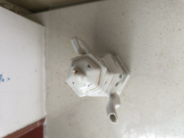 古玩陶瓷民國和合二仙粉彩執壺拍賣，當前價格2800元