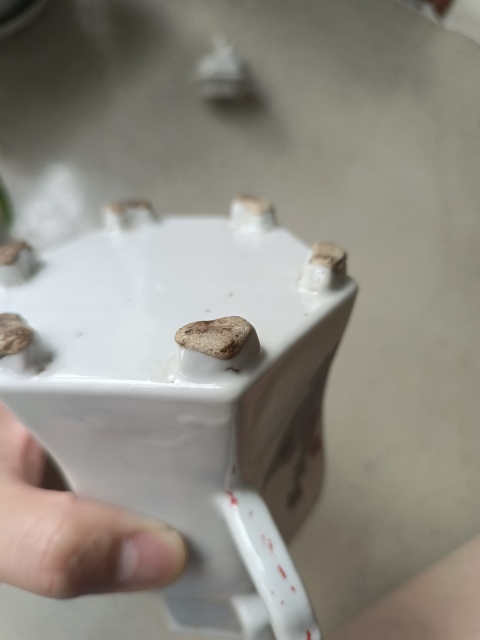 古玩陶瓷民國和合二仙粉彩執壺拍賣，當前價格2800元