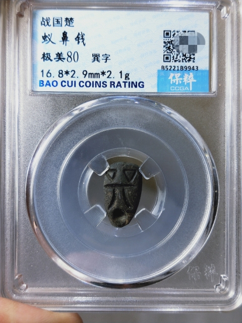 古玩錢幣戰  國 楚 蟻鼻錢拍賣，當前價格189元