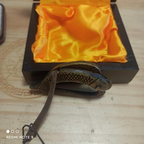 古玩銅器稀少魚形銅鎖拍賣，當(dāng)前價格1780元