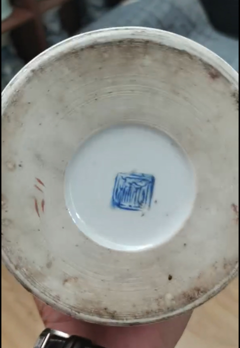 古玩陶瓷粉彩人物故事紋帽筒拍賣,當前價格2500元