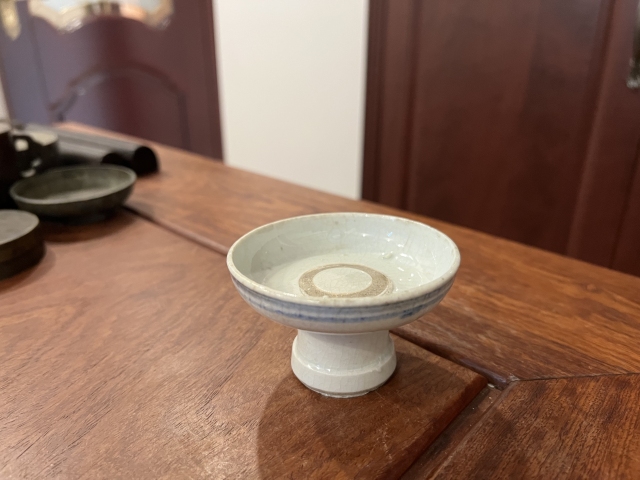 古玩陶瓷清代青花高足碗拍賣,當前價格199元