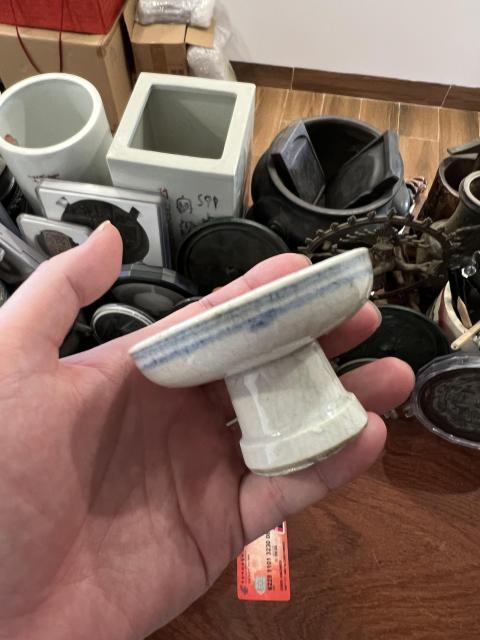古玩陶瓷清代青花高足碗拍賣,當前價格199元
