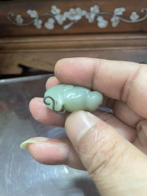 古玩玉器蝙蝠墜拍賣,當前價格3500元