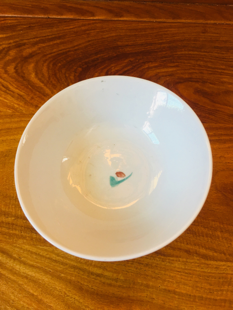 古玩陶瓷粉彩公雞圖碗拍賣,當前價格158元