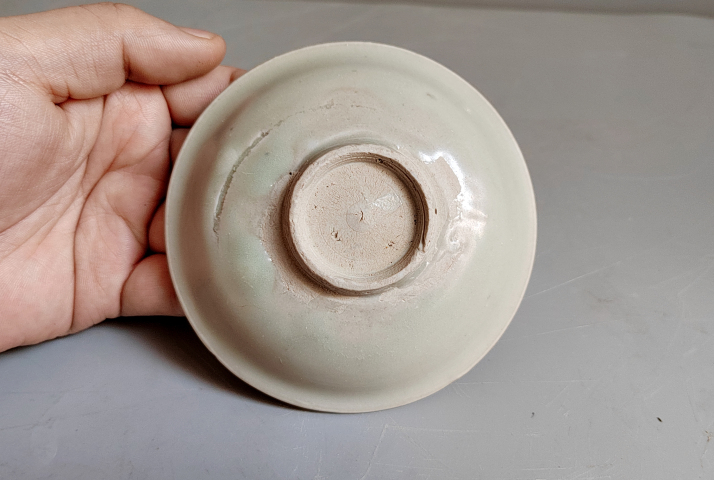 古玩陶瓷元代景德鎮窯白釉盤拍賣，當前價格1999元