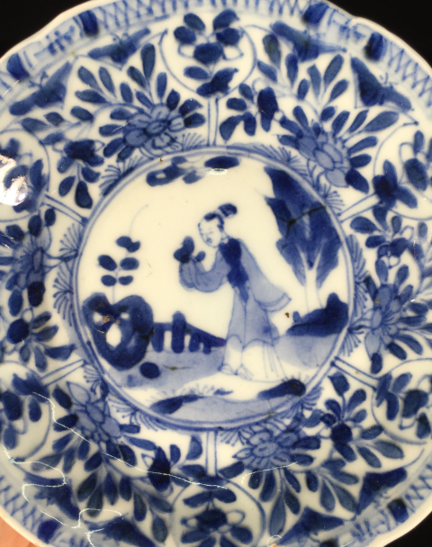 古玩陶瓷康熙嬰戲杯盤一套拍賣，當前價格2680元