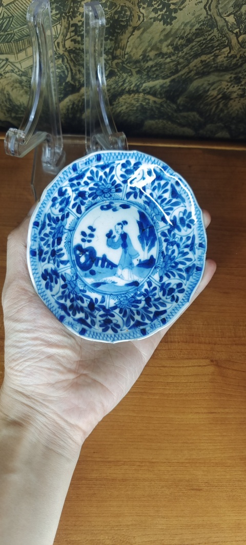 古玩陶瓷康熙嬰戲杯盤一套拍賣，當前價格2680元