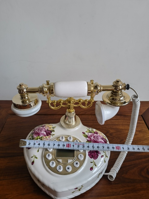 古玩陶瓷歐式復古工藝品座機電話拍賣,當前價格299元