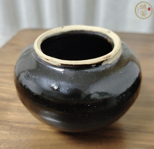 古玩陶瓷明代磁州窯系黑釉罐拍賣，當前價格2999元