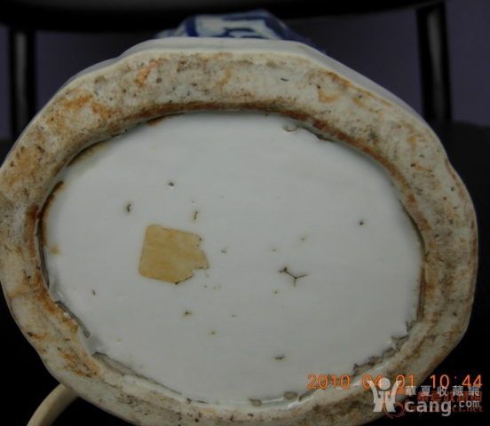 古玩陶瓷清代康熙山水紋青花瓶臺燈拍賣,當前價格6666元