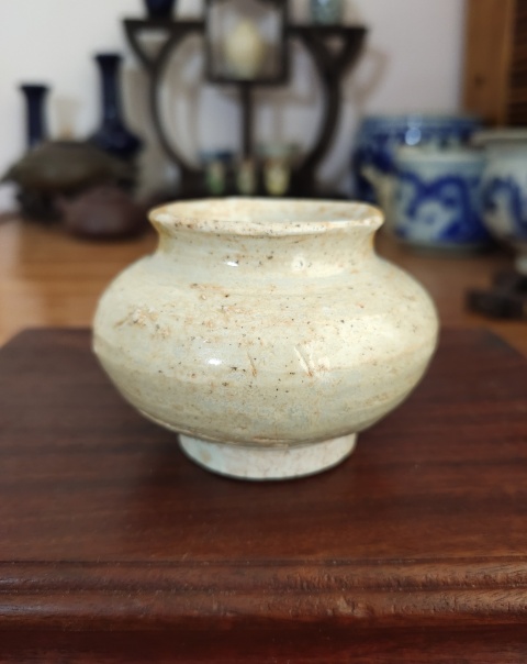 古玩陶瓷宋-景德鎮青白釉水盂拍賣,當前價格338元