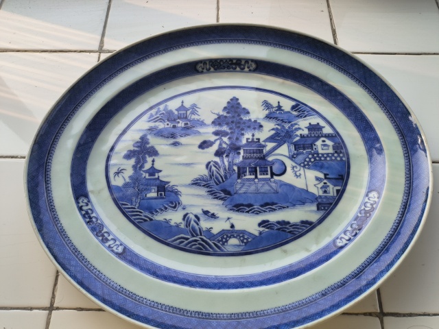 古玩陶瓷全美品40厘米乾隆盤拍賣,當前價格3500元
