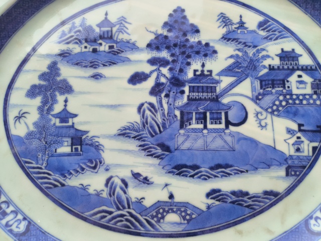 古玩陶瓷全美品40厘米乾隆盤拍賣,當前價格3500元