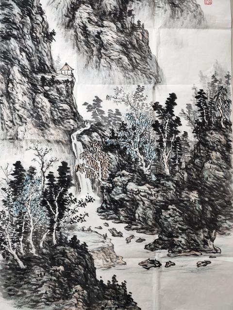 古玩字畫中國美術(shù)家協(xié)會會員 教授 高永謙《江山攬勝》拍賣,當前價格16999元