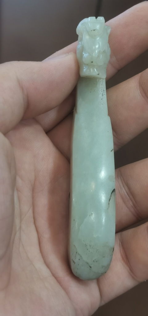 古玩玉器和田玉龍首帶鉤拍賣(mài),當(dāng)前價(jià)格5555元