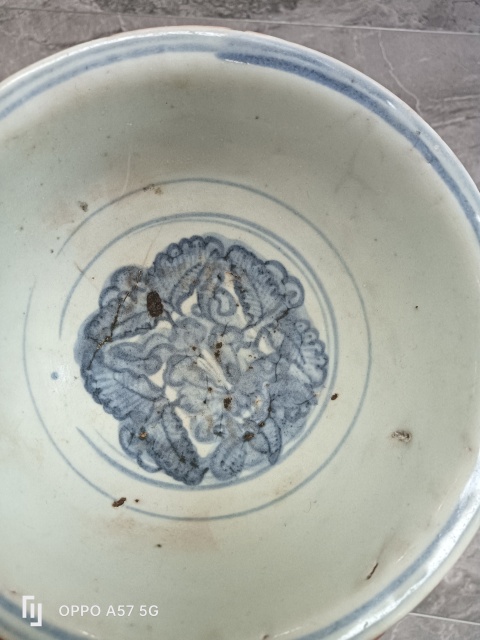 古玩陶瓷明早期青花碗拍賣，當前價格1400元