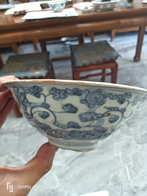 古玩陶瓷明早期青花碗拍賣，當前價格1400元