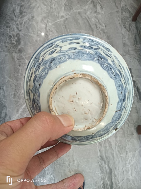 古玩陶瓷明早期青花碗拍賣，當前價格1400元