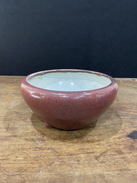 古玩陶瓷清中晚期鈞紅釉香爐拍賣，當前價格4600元
