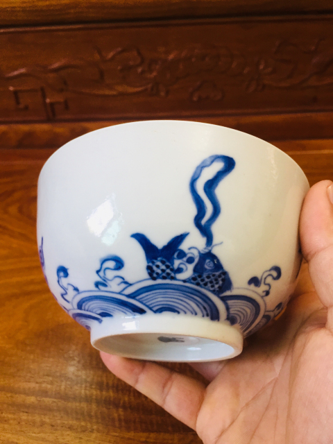 古玩陶瓷青花魚化龍紋墩式碗拍賣,當前價格0元