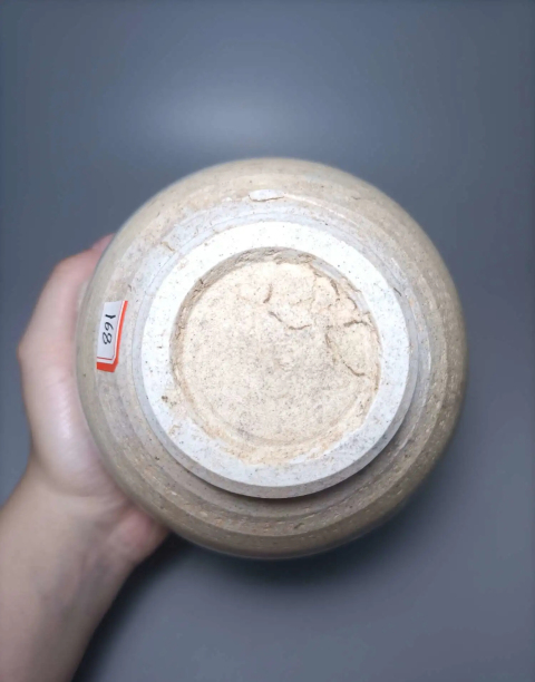 古玩陶瓷青白釉弦紋茶入拍賣，當前價格0元
