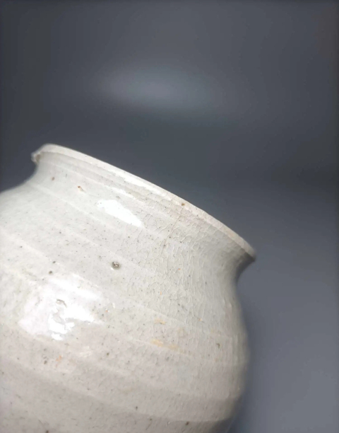 古玩陶瓷青白釉弦紋茶入拍賣，當前價格0元