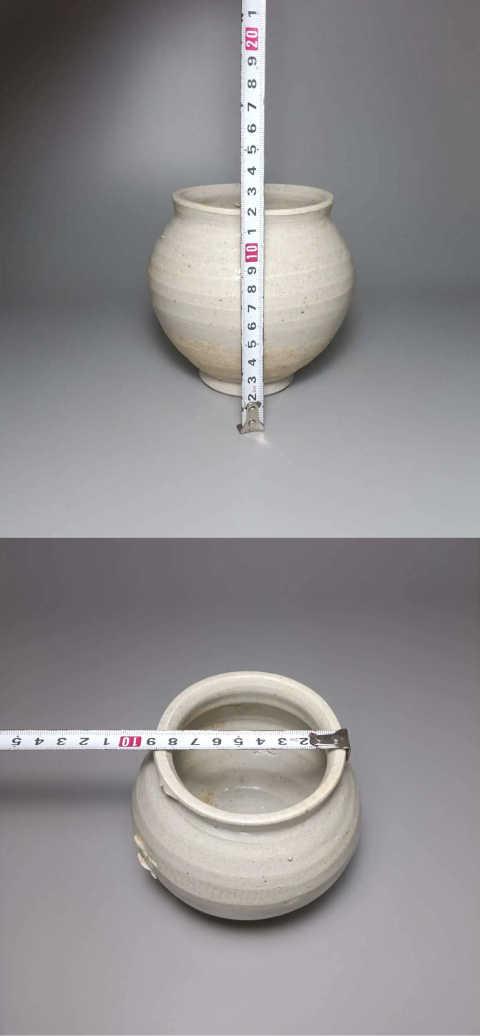 古玩陶瓷青白釉弦紋茶入拍賣，當前價格0元