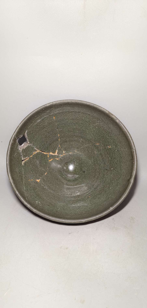 古玩陶瓷元代，鈞窯青釉大碗拍賣，當前價格1888元
