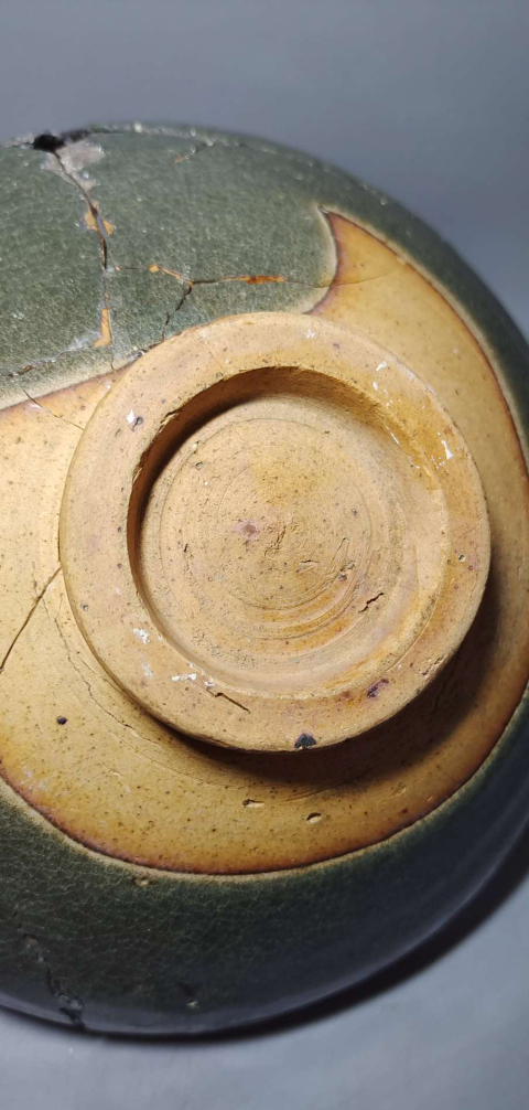 古玩陶瓷元代，鈞窯青釉大碗拍賣，當前價格1888元