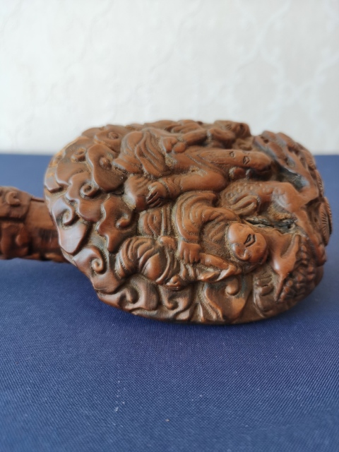 古玩雜項當代精品?木雕如意拍賣，當前價格222元