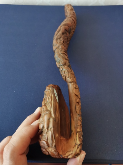 古玩雜項當代精品?木雕如意拍賣，當前價格222元