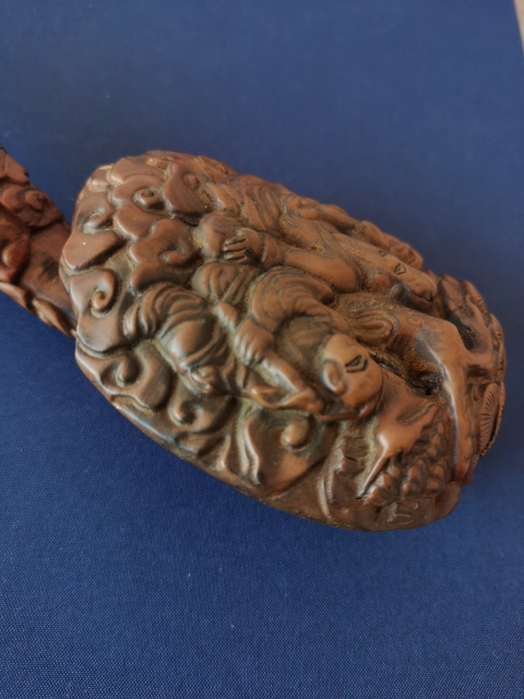 古玩雜項當代精品?木雕如意拍賣，當前價格222元
