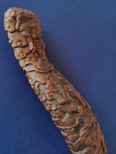古玩雜項當代精品?木雕如意拍賣，當前價格222元