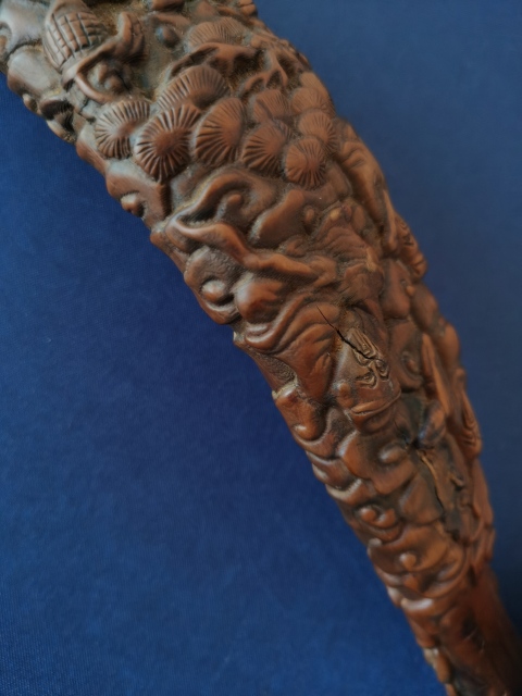 古玩雜項當代精品?木雕如意拍賣，當前價格222元