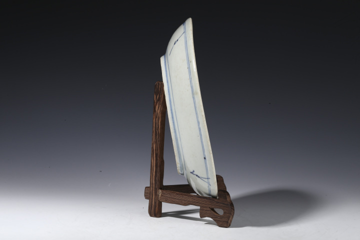 古玩陶瓷清中?青花太陽花盤拍賣，當前價格966元