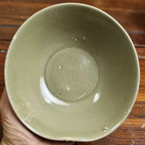 古玩陶瓷北宋早期金村窯龍泉青瓷碗拍賣,當前價格2980元