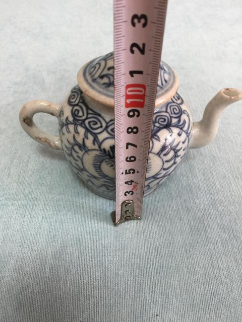 古玩陶瓷清中青花纏枝花卉紋執壺拍賣，當前價格2280元